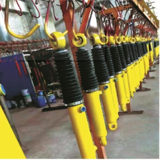 Food machinery supporting cylinder